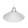 GLOBOSTAR® FERRO 203-0083 Μοντέρνο Κρεμαστό Φωτιστικό Οροφής με Ντουί 1 x E27 AC 220-240V IP20 - Λευκό & Χρυσό - Μ30 x Π30 x Υ15cm