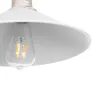 GLOBOSTAR® FERRO 203-0083 Μοντέρνο Κρεμαστό Φωτιστικό Οροφής με Ντουί 1 x E27 AC 220-240V IP20 - Λευκό & Χρυσό - Μ30 x Π30 x Υ15cm