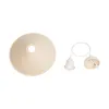 GLOBOSTAR® FERRO 203-0086 Μοντέρνο Κρεμαστό Φωτιστικό Οροφής με Ντουί 1 x E27 AC 220-240V IP20 - Μπεζ - Μ30 x Π30 x Υ15cm