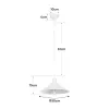 GLOBOSTAR® FERRO 203-0086 Μοντέρνο Κρεμαστό Φωτιστικό Οροφής με Ντουί 1 x E27 AC 220-240V IP20 - Μπεζ - Μ30 x Π30 x Υ15cm