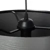 GLOBOSTAR® ZYKLUS 203-0102 Μοντέρνο Κρεμαστό Φωτιστικό Οροφής με Ντουί 1 x E27 AC 220-240V IP20 - Γκρί & Καφέ - Μ36 x Π36 x Υ25cm