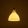 GLOBOSTAR® RADE 203-0125 Μοντέρνο Κρεμαστό Φωτιστικό Οροφής με Ντουί 1 x E27 AC 220-240V IP20 - Λευκό & Χρυσό - Μ18.5 x Π18.5 x Υ23cm