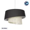 GLOBOSTAR® ALINA 203-0131 Μοντέρνο Κρεμαστό Φωτιστικό Οροφής με Ντουί 1 x E27 AC 220-240V IP20 - Μαύρο & Μπεζ - Μ30 x Π30 x Υ20cm GLOBOSTAR® ALINA 203-0131 Μοντέρνο Κρεμαστό Φωτιστικό Οροφής με Ντουί 1 x E27 AC 220-240V IP20 - Μαύρο & Μπεζ - Μ30 x Π30 x Υ20cm