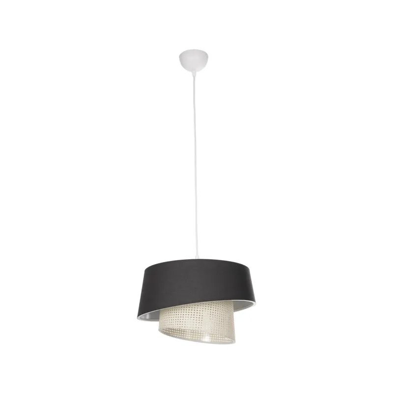 GLOBOSTAR® ALINA 203-0131 Μοντέρνο Κρεμαστό Φωτιστικό Οροφής με Ντουί 1 x E27 AC 220-240V IP20 - Μαύρο & Μπεζ - Μ30 x Π30 x Υ20cm GLOBOSTAR® ALINA 203-0131 Μοντέρνο Κρεμαστό Φωτιστικό Οροφής με Ντουί 1 x E27 AC 220-240V IP20 - Μαύρο & Μπεζ - Μ30 x Π30 x Υ20cm