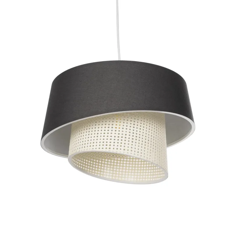 GLOBOSTAR® ALINA 203-0131 Μοντέρνο Κρεμαστό Φωτιστικό Οροφής με Ντουί 1 x E27 AC 220-240V IP20 - Μαύρο & Μπεζ - Μ30 x Π30 x Υ20cm GLOBOSTAR® ALINA 203-0131 Μοντέρνο Κρεμαστό Φωτιστικό Οροφής με Ντουί 1 x E27 AC 220-240V IP20 - Μαύρο & Μπεζ - Μ30 x Π30 x Υ20cm