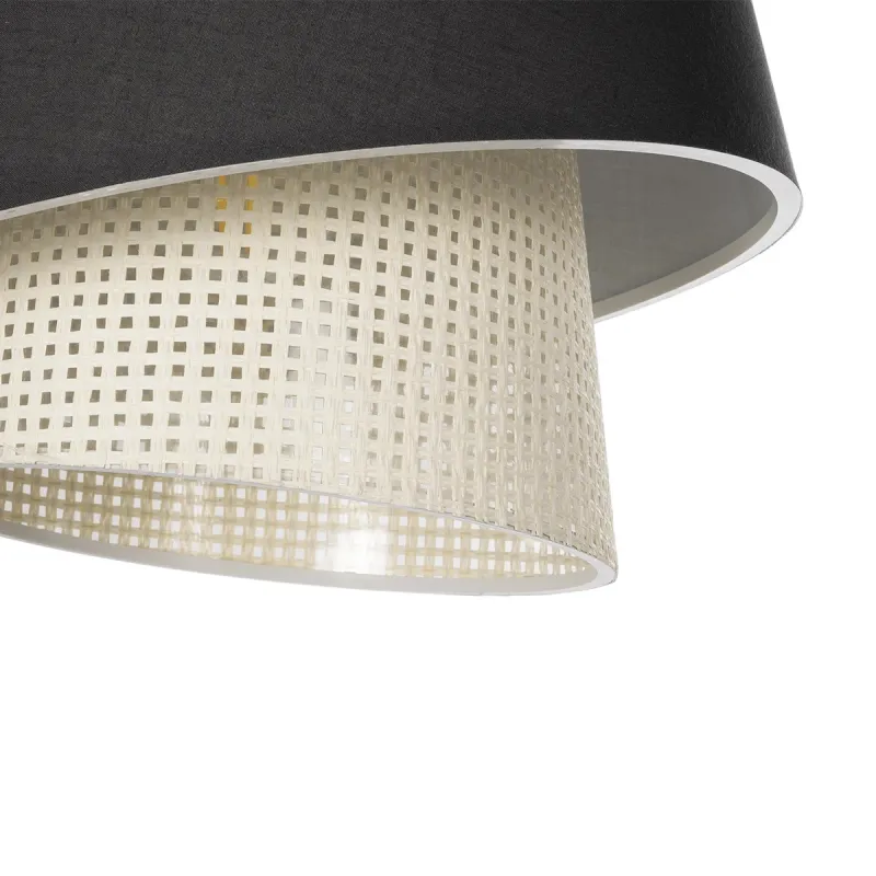 GLOBOSTAR® ALINA 203-0131 Μοντέρνο Κρεμαστό Φωτιστικό Οροφής με Ντουί 1 x E27 AC 220-240V IP20 - Μαύρο & Μπεζ - Μ30 x Π30 x Υ20cm GLOBOSTAR® ALINA 203-0131 Μοντέρνο Κρεμαστό Φωτιστικό Οροφής με Ντουί 1 x E27 AC 220-240V IP20 - Μαύρο & Μπεζ - Μ30 x Π30 x Υ20cm