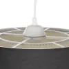 GLOBOSTAR® ALINA 203-0131 Μοντέρνο Κρεμαστό Φωτιστικό Οροφής με Ντουί 1 x E27 AC 220-240V IP20 - Μαύρο & Μπεζ - Μ30 x Π30 x Υ20cm GLOBOSTAR® ALINA 203-0131 Μοντέρνο Κρεμαστό Φωτιστικό Οροφής με Ντουί 1 x E27 AC 220-240V IP20 - Μαύρο & Μπεζ - Μ30 x Π30 x Υ20cm