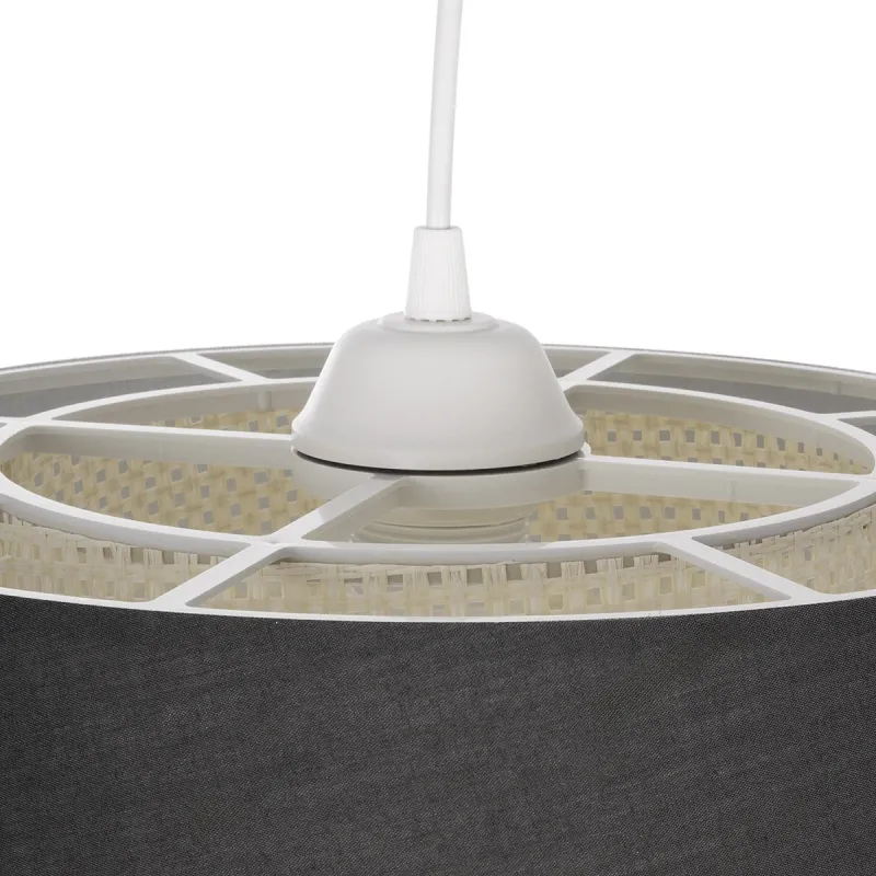 GLOBOSTAR® ALINA 203-0131 Μοντέρνο Κρεμαστό Φωτιστικό Οροφής με Ντουί 1 x E27 AC 220-240V IP20 - Μαύρο & Μπεζ - Μ30 x Π30 x Υ20cm GLOBOSTAR® ALINA 203-0131 Μοντέρνο Κρεμαστό Φωτιστικό Οροφής με Ντουί 1 x E27 AC 220-240V IP20 - Μαύρο & Μπεζ - Μ30 x Π30 x Υ20cm