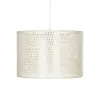 GLOBOSTAR® CLAIRIE 203-0137 Μοντέρνο Κρεμαστό Φωτιστικό Οροφής με Ντουί 1 x E27 AC 220-240V IP20 - Μπεζ - Μ30 x Π30 x Υ22cm