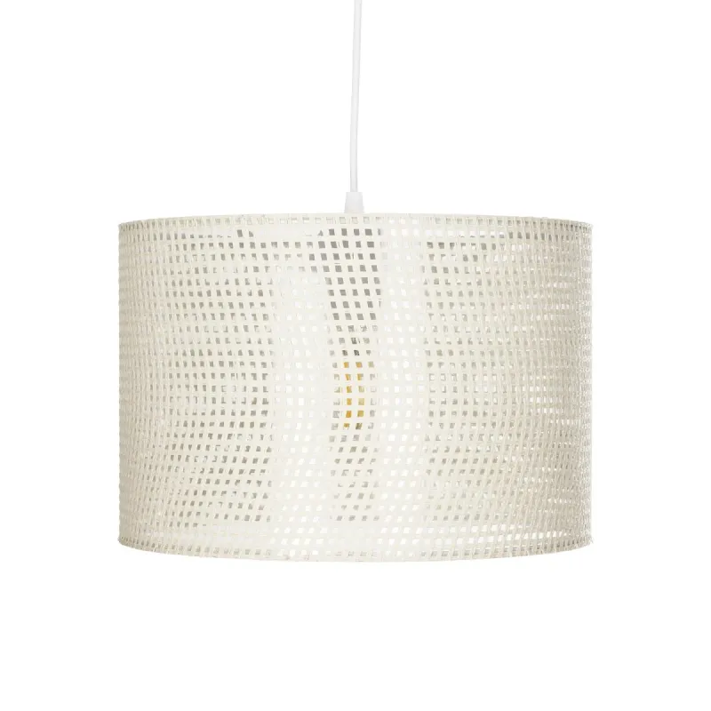 GLOBOSTAR® CLAIRIE 203-0137 Μοντέρνο Κρεμαστό Φωτιστικό Οροφής με Ντουί 1 x E27 AC 220-240V IP20 - Μπεζ - Μ30 x Π30 x Υ22cm
