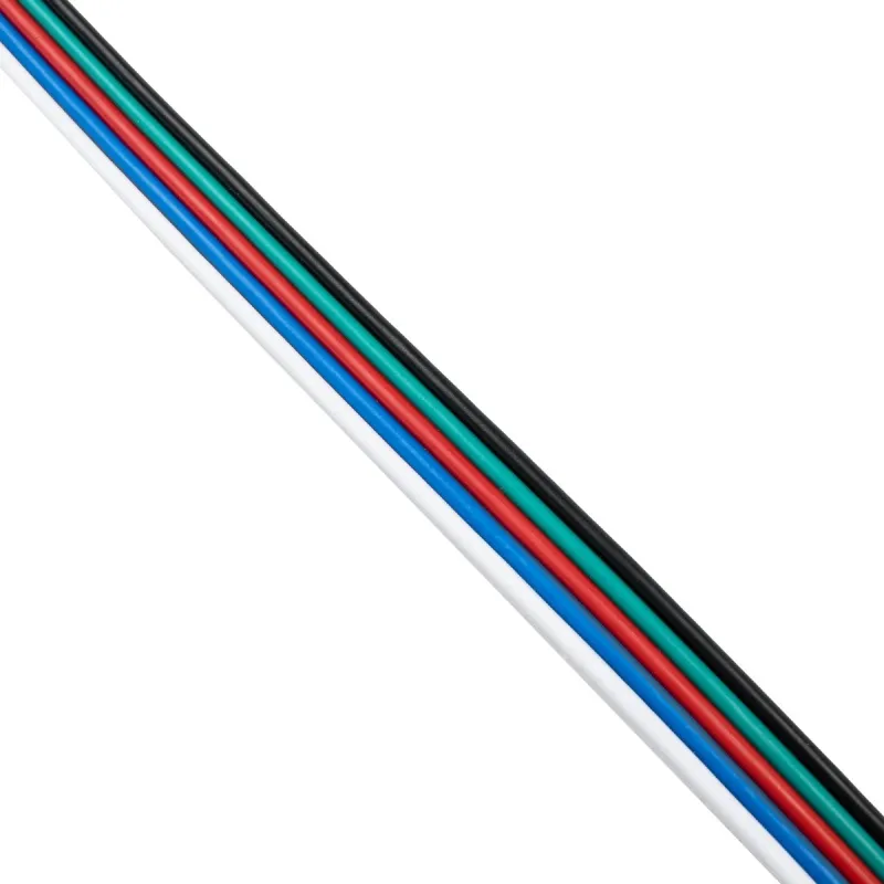 GLOBOSTAR® COLORCABLE 70737 Εύκαμπτο Πλακέ Καλώδιο 5 x 0.25mm² για Ταινία LED RGBW IP20 - Πολύχρωμο - Μ100 x Π1.1 x Υ0.1cm