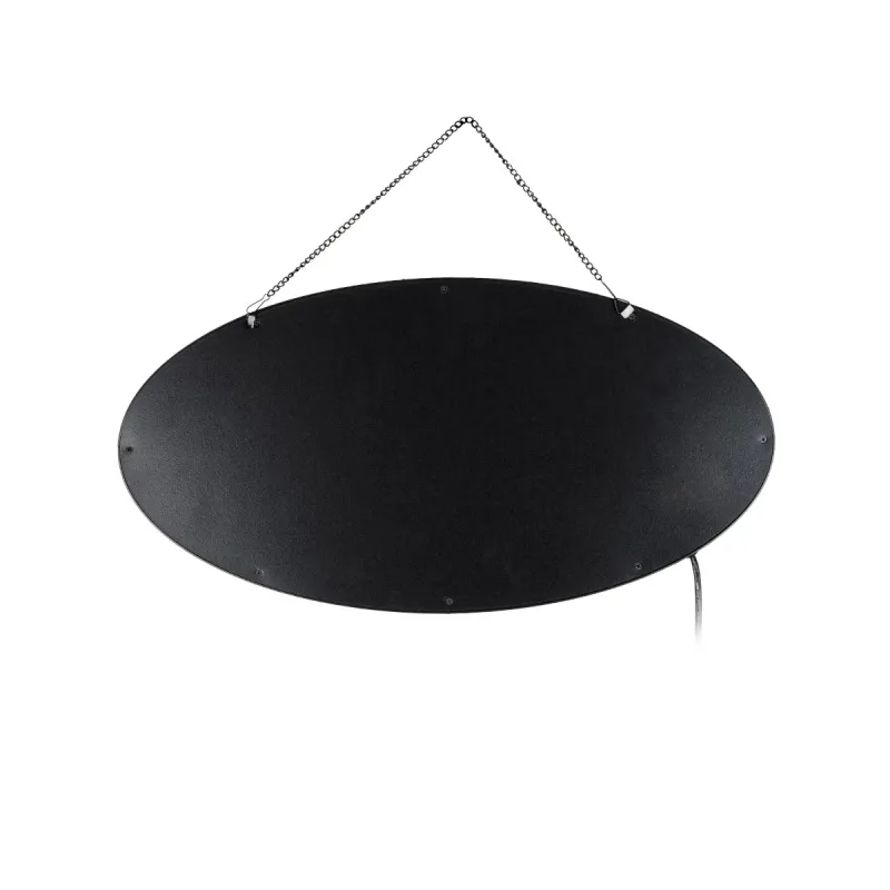 GloboStar® 75685 Φωτιστικό Ταμπέλα LED Οβάλ Σήμανσης PIZZA 3W με Πρίζα AC 230V - Μ48 x Π1.8 x Υ24.5cm