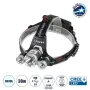 GloboStar® 79057 Φακός Κεφαλής Επαναφορτιζόμενος LED CREE XML2-T6 Chip 30 Watt 3000lm με 2 x 18650 Μπαταρίες 6000mAh Ψυχρό Λευκό 6000K