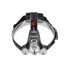 GloboStar® 79057 Φακός Κεφαλής Επαναφορτιζόμενος LED CREE XML2-T6 Chip 30 Watt 3000lm με 2 x 18650 Μπαταρίες 6000mAh Ψυχρό Λευκό 6000K