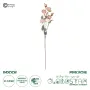 GloboStar® Artificial Garden PINK ROSE BRANCH 21142 Τεχνητό Διακοσμητικό Κλαδί Τριαντάφυλλα Ροζ Y80cm