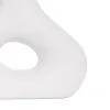 GloboStar® Artificial Garden HORIZON 21253 Διακοσμητικό Κεραμικό Βάζo Λευκό Π18 x Μ6 x Υ15 cm