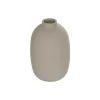 GloboStar® Artificial Garden PHUKET 21276 Διακοσμητικό Κεραμικό Βάζo Καφέ Π10 x Μ10 x Υ15cm