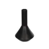 GloboStar® Artificial Garden CANNOLI 21280 Διακοσμητικό Κεραμικό Βάζo Μαύρο Π13 x Μ13 x Υ20cm