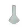 GloboStar® Artificial Garden TANAH 21282 Διακοσμητικό Κεραμικό Βάζo Γκρι Π13 x Μ13 x Υ20cm
