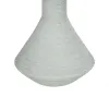 GloboStar® Artificial Garden TANAH 21282 Διακοσμητικό Κεραμικό Βάζo Γκρι Π13 x Μ13 x Υ20cm