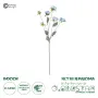 GloboStar® Artificial Garden SKY BLUE PAEONIA BRANCH 21306 Τεχνητό Διακοσμητικό Κλαδί Παιώνιας Μπλέ Y82cm