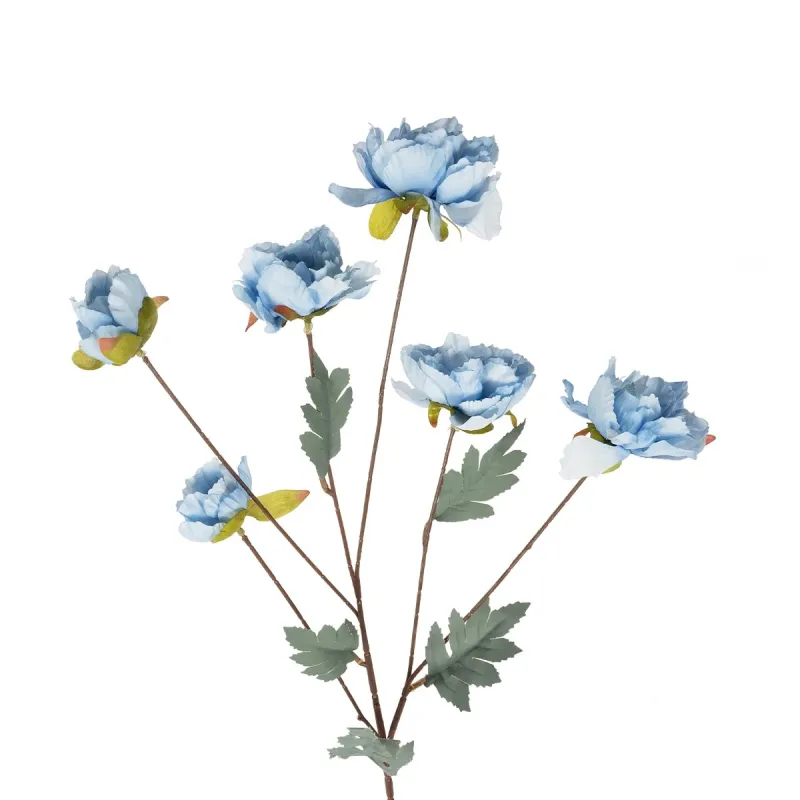 GloboStar® Artificial Garden SKY BLUE PAEONIA BRANCH 21306 Τεχνητό Διακοσμητικό Κλαδί Παιώνιας Μπλέ Y82cm GloboStar® Artificial Garden SKY BLUE PAEONIA BRANCH 21306 Τεχνητό Διακοσμητικό Κλαδί Παιώνιας Μπλέ Y82cm