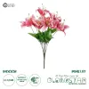 GloboStar® Artificial Garden PINK LILY BOUQUET 21314 Τεχνητό Διακοσμητικό Μπουκέτο Ροζ Κρίνα Y55cm GloboStar® Artificial Garden PINK LILY BOUQUET 21314 Τεχνητό Διακοσμητικό Μπουκέτο Ροζ Κρίνα Y55cm