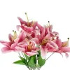 GloboStar® Artificial Garden PINK LILY BOUQUET 21314 Τεχνητό Διακοσμητικό Μπουκέτο Ροζ Κρίνα Y55cm GloboStar® Artificial Garden PINK LILY BOUQUET 21314 Τεχνητό Διακοσμητικό Μπουκέτο Ροζ Κρίνα Y55cm
