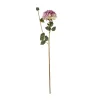 GloboStar® Artificial Garden PURPLE CHRYSANTHEMUM BRANCH 21322 Τεχνητό Διακοσμητικό Μωβ Κλαδί Χρυσάνθεμο Y70cm