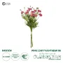GloboStar® Artificial Garden PINK CHRYSANTHEMUM BOUQUET 21328 Τεχνητό Διακοσμητικό Μπουκέτο Ροζ Χρυσάνθεμο Y50cm
