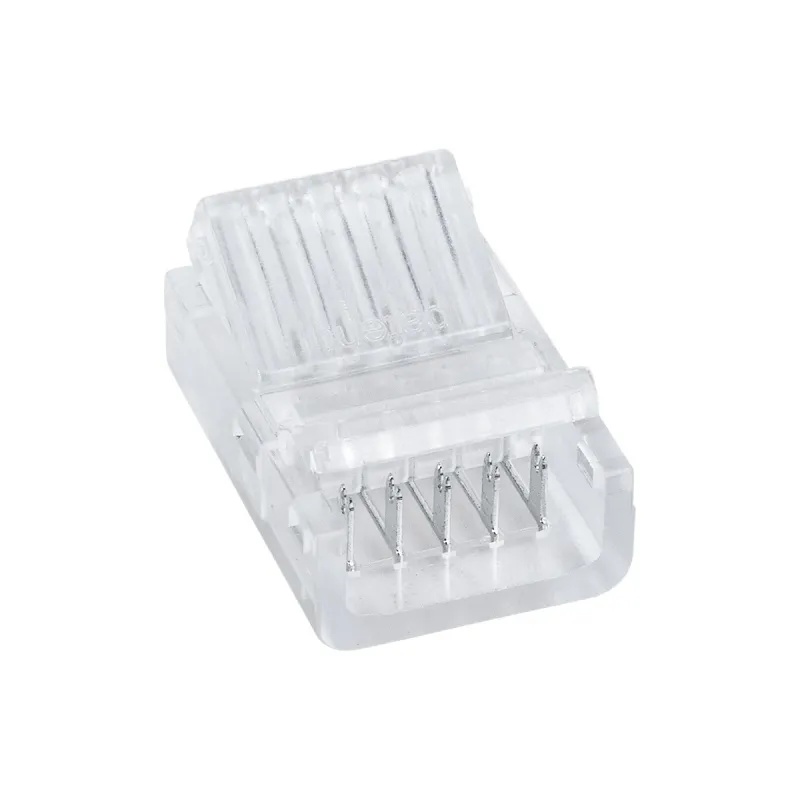 GLOBOSTAR® STRIPCON 70757 Ταχυσύνδεσμος για RGBW Ταινία LED 12mm σε 5 Καλώδια IP20 - Διάφανο - Μ2.5 x Π1.5 x Υ1cm