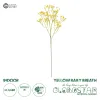 GloboStar® Artificial Garden YELLOW BRANCH BABY BREATH 21370 Τεχνητό Διακοσμητικό Κλαδί Κίτρινης Γυψοφίλης Y61cm