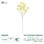 GloboStar® Artificial Garden YELLOW BRANCH BABY BREATH 21370 Τεχνητό Διακοσμητικό Κλαδί Κίτρινης Γυψοφίλης Y61cm