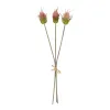 GloboStar® Artificial Garden PINK VELVET FRUIT BOUQET 21377 Τεχνητό Διακοσμητικό  Μπουκέτο Βερμπάσκο Y56cm