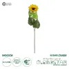 GloboStar® Artificial Garden YELLOW SUNFLOWER BRANCH 21381 Τεχνητό Διακοσμητικό Κλαδί Ηλιοτρόπιο Κίτρινο Y62cm