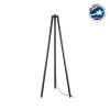 GLOBOSTAR® TRIPOD 203-0258 Μοντέρνο Επιδαπέδιο Φωτιστικό με Ντουί 1 x E27 AC 220-240V IP20 - Μαύρο - Μ38 x Π38 x Υ120cm