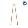 GLOBOSTAR® TRIPOD 203-0260 Μοντέρνο Επιδαπέδιο Φωτιστικό με Ντουί 1 x E27 AC 220-240V IP20 - Μπεζ - Μ38 x Π38 x Υ120cm