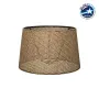GloboStar® COVER 203-0261 Μοντέρνο Φωτιστικό Καπέλο Μπέζ Διάτρητο Ύφασμα για Ντουί E27 - Μ38 x Π38 x Υ24cm
