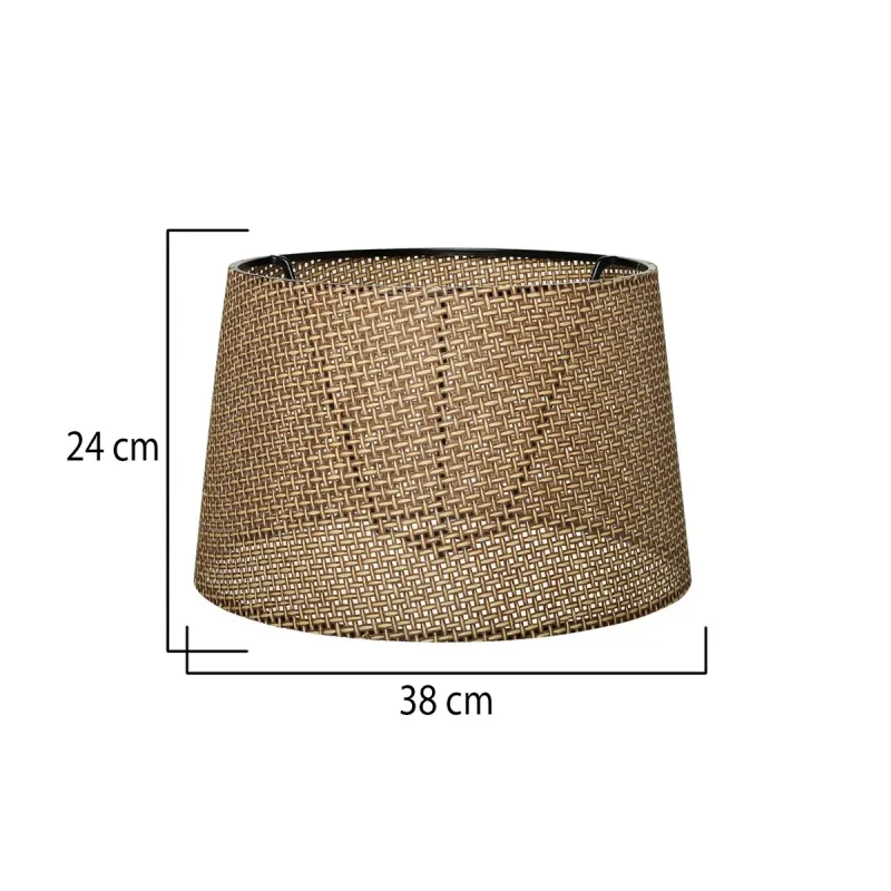 GloboStar® COVER 203-0261 Μοντέρνο Φωτιστικό Καπέλο Μπέζ Διάτρητο Ύφασμα για Ντουί E27 - Μ38 x Π38 x Υ24cm GloboStar® COVER 203-0261 Μοντέρνο Φωτιστικό Καπέλο Μπέζ Διάτρητο Ύφασμα για Ντουί E27 - Μ38 x Π38 x Υ24cm