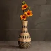 GLOBOSTAR® Artificial Garden HAVANA 21230 Διακοσμητικό Πλεκτό Βάζο - Καλάθι - Μπεζ & Μαύρο - Π25 x M25 x Υ57cm GLOBOSTAR® Artificial Garden HAVANA 21230 Διακοσμητικό Πλεκτό Βάζο - Καλάθι - Μπεζ & Μαύρο - Π25 x M25 x Υ57cm