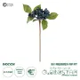 GloboStar® Artificial Garden BLUBERRIES FRUIT BRANCH 21434 Τεχνητό Διακοσμητικό Κλαδί Μπλε Μύρτιλο  Y30cm