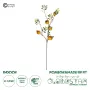 GloboStar® Artificial Garden YELLOW POMEGRANATE  FRUIT BRANCH 21445 Τεχνητό Διακοσμητικό Κίτρινη Κλαδί Ροδιά Y85cm