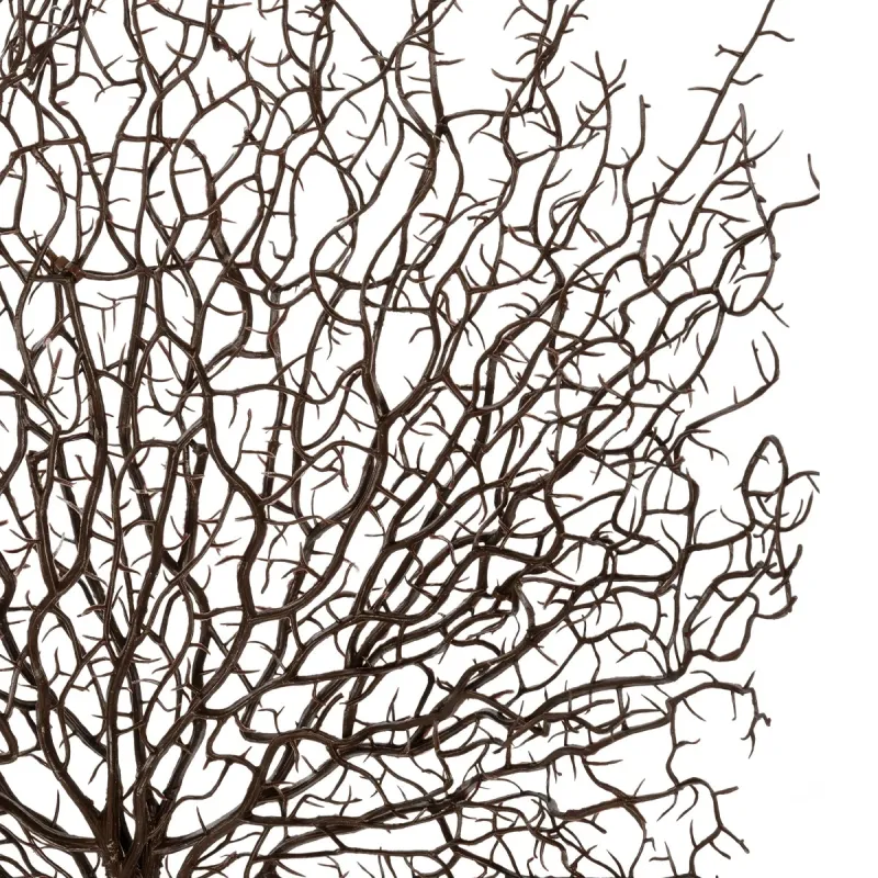 GloboStar® Artificial Garden BROWN CORAL BRANCH 21467 Τεχνητό Διακοσμητικό Κλαδί Καφέ Koράλι Y49cm