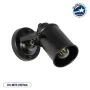 GLOBOSTAR® JAKE 00948 Μοντέρνο Φωτιστικό Τοίχου - Απλίκα με Ντουί 1 x E27 AC 220-240V IP20 - Μαύρο - Μ9 x Π22 x Y22cm