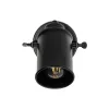 GLOBOSTAR® JAKE 00948 Μοντέρνο Φωτιστικό Τοίχου - Απλίκα με Ντουί 1 x E27 AC 220-240V IP20 - Μαύρο - Μ9 x Π22 x Y22cm