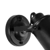 GLOBOSTAR® JAKE 00948 Μοντέρνο Φωτιστικό Τοίχου - Απλίκα με Ντουί 1 x E27 AC 220-240V IP20 - Μαύρο - Μ9 x Π22 x Y22cm