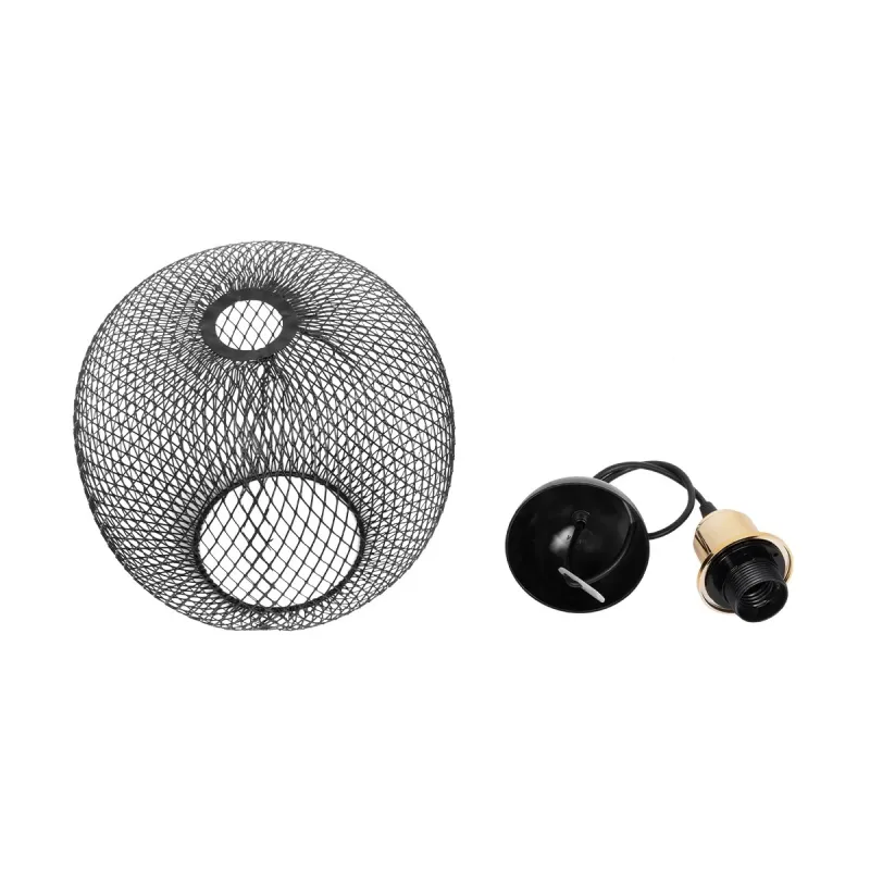 GLOBOSTAR® WIRE 201-0019 Μοντέρνο Κρεμαστό Φωτιστικό Οροφής με Ντουί 1 x E27 AC 220-240V IP20 - Μαύρο & Χρυσό - Μ25 x Π25 x Υ32cm GLOBOSTAR® WIRE 201-0019 Μοντέρνο Κρεμαστό Φωτιστικό Οροφής με Ντουί 1 x E27 AC 220-240V IP20 - Μαύρο & Χρυσό - Μ25 x Π25 x Υ32cm