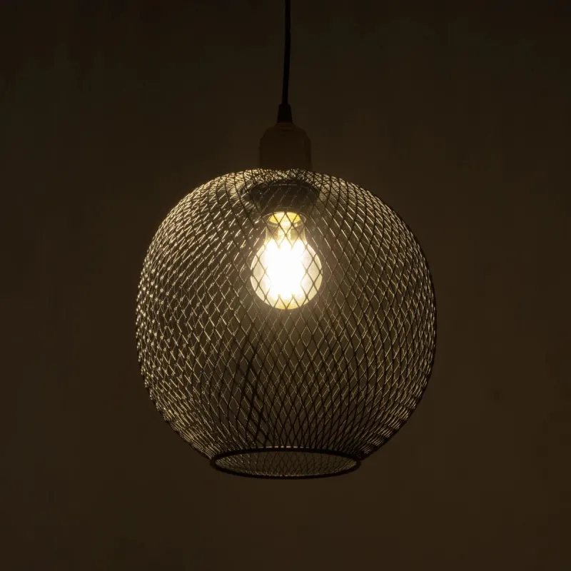 GLOBOSTAR® WIRE 201-0019 Μοντέρνο Κρεμαστό Φωτιστικό Οροφής με Ντουί 1 x E27 AC 220-240V IP20 - Μαύρο & Χρυσό - Μ25 x Π25 x Υ32cm GLOBOSTAR® WIRE 201-0019 Μοντέρνο Κρεμαστό Φωτιστικό Οροφής με Ντουί 1 x E27 AC 220-240V IP20 - Μαύρο & Χρυσό - Μ25 x Π25 x Υ32cm