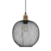 GLOBOSTAR® WIRE 201-0019 Μοντέρνο Κρεμαστό Φωτιστικό Οροφής με Ντουί 1 x E27 AC 220-240V IP20 - Μαύρο & Χρυσό - Μ25 x Π25 x Υ32cm GLOBOSTAR® WIRE 201-0019 Μοντέρνο Κρεμαστό Φωτιστικό Οροφής με Ντουί 1 x E27 AC 220-240V IP20 - Μαύρο & Χρυσό - Μ25 x Π25 x Υ32cm