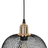 GLOBOSTAR® WIRE 201-0019 Μοντέρνο Κρεμαστό Φωτιστικό Οροφής με Ντουί 1 x E27 AC 220-240V IP20 - Μαύρο & Χρυσό - Μ25 x Π25 x Υ32cm GLOBOSTAR® WIRE 201-0019 Μοντέρνο Κρεμαστό Φωτιστικό Οροφής με Ντουί 1 x E27 AC 220-240V IP20 - Μαύρο & Χρυσό - Μ25 x Π25 x Υ32cm